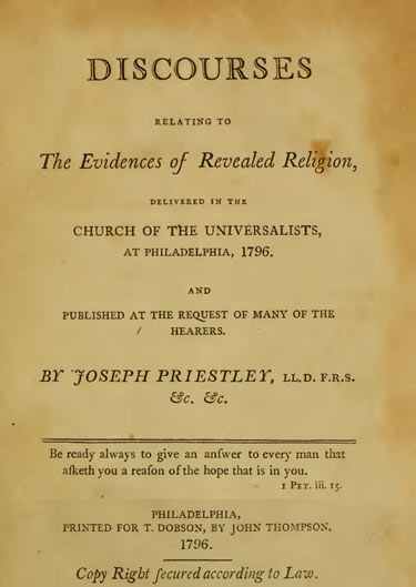 Discussion Evidence of Revealed Religion
